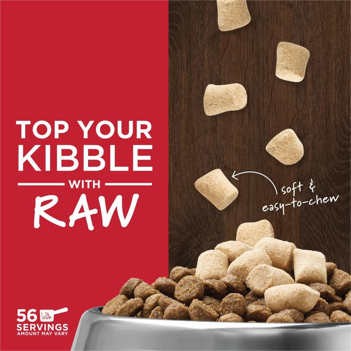 Raw Boost Mixers, Freeze Dried Dog Food Topper, Grain Free Recipe - All Natural Beef, 14 Oz. Bag