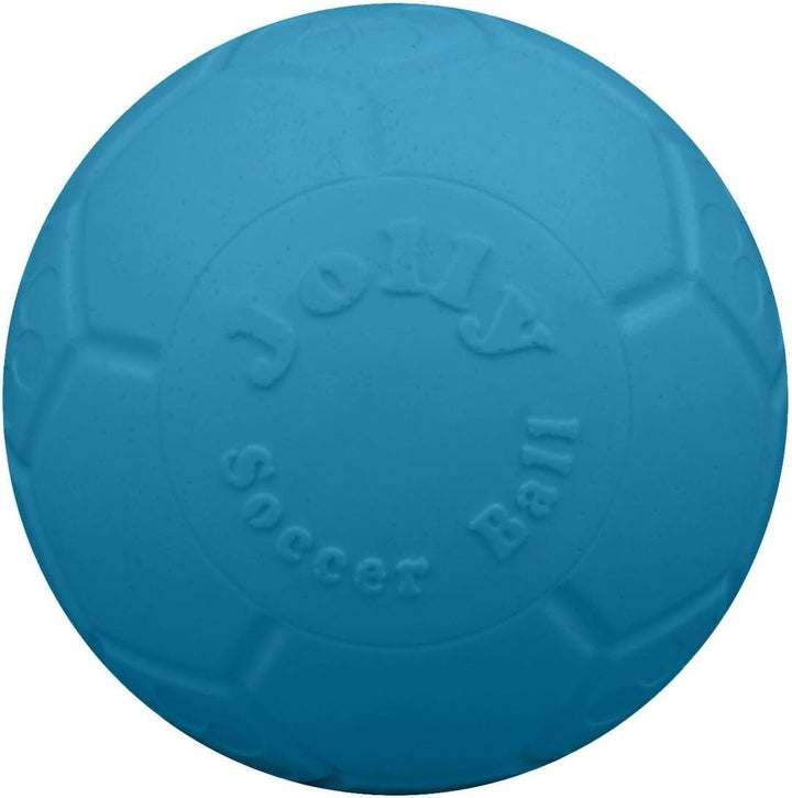 Large Soccer Ball Floating-Bouncing Dog Toy, 8 Inch Diameter, Ocean Blue
