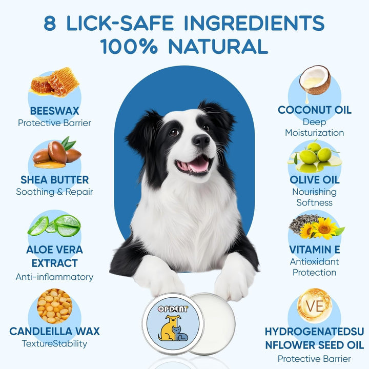 Dog Paw Balm - Paw Balm Dogs Lick Safe,Moisturizing & Soothing Paw & Nose Balm for Dogs,Healing Protection for Cracked Skin on Paws and Noses (2OZ)