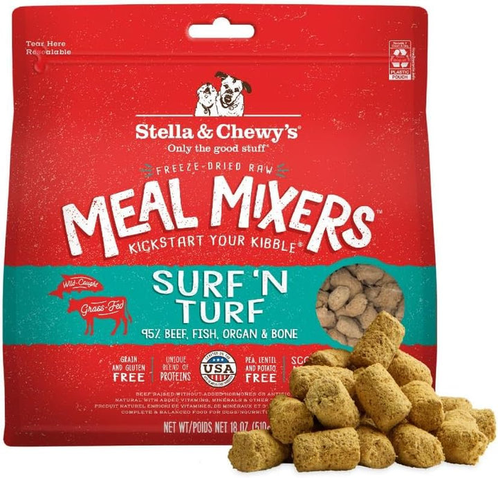 Freeze-Dried Raw Chicken Meal Mixers- Dog Food Topper and Mixer - Made with 95% Cage-Free Chicken, Organs & Bone - Perfect for Picky Eaters - Grain-Free - 3.5Oz