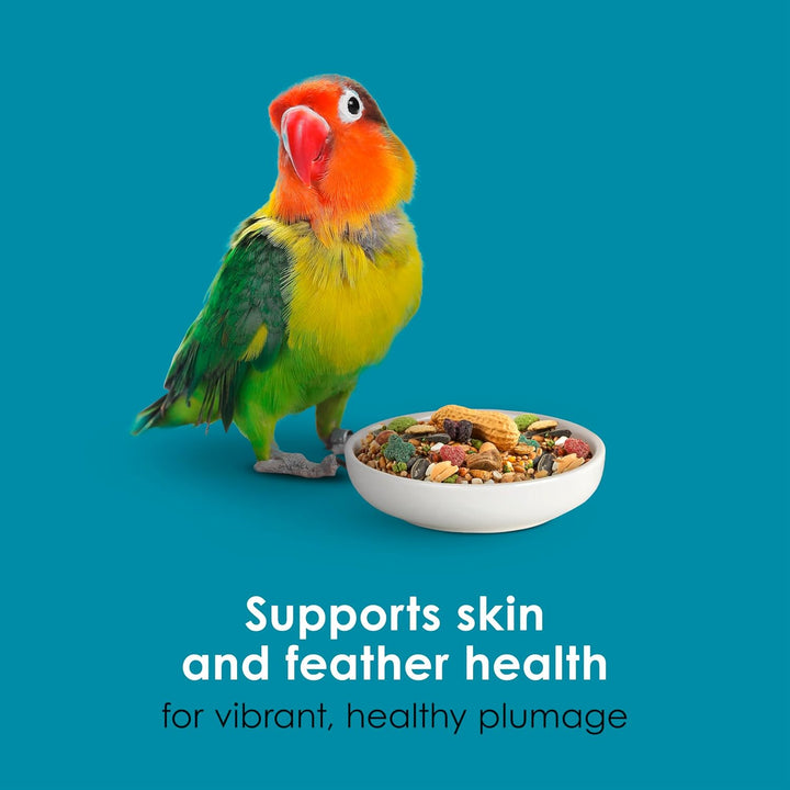 Forti-Diet Pro Health Nourish+Protect Conure & Lovebird Food, Comprehensive Nutrition Backed by Science, Digestive Health, Immune Support, 4 Pounds