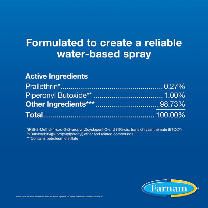 Repel-X Pe Concentrated Fly Spray for Horses, Just Add Water 16 Ounces