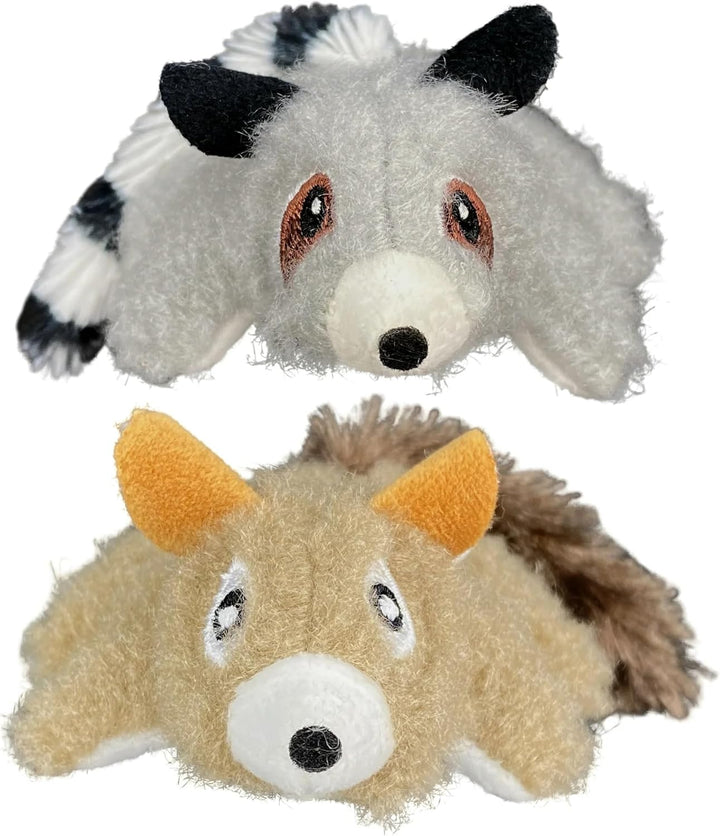 Lemur and Squirrel Cat Plush Set – 2 Piece Soft Cat Toys, Squirrel and Lemur Toy. (Pack of 2)