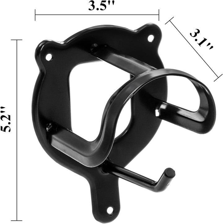 12 Counts Horse Bridle Rack, Metal Bridle Hooks Bracket, Bridle Holder Wall Mount with Tubes and Screw, Horse Tack Harness Storage Halter Hanger for Tack Room Horse Barn Supplies