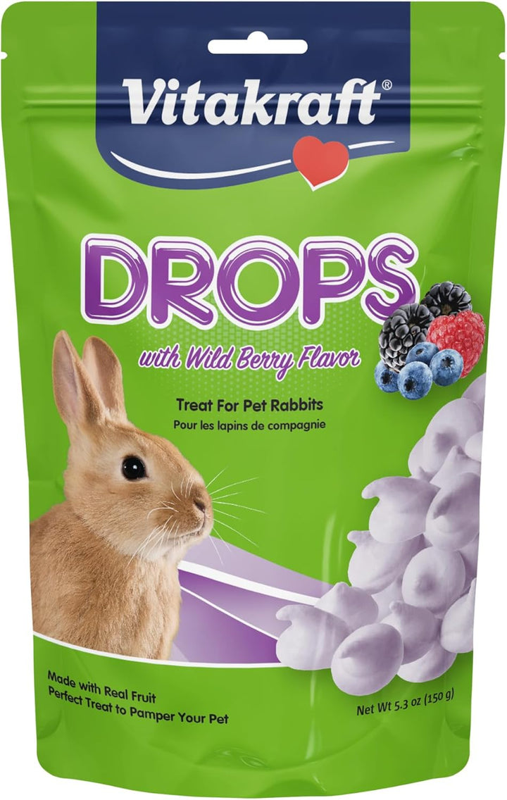 Drops Rabbit Treat - Wild Berry - Yogurt Treats for Rabbits Purple 5.3 Ounce (Pack of 1)