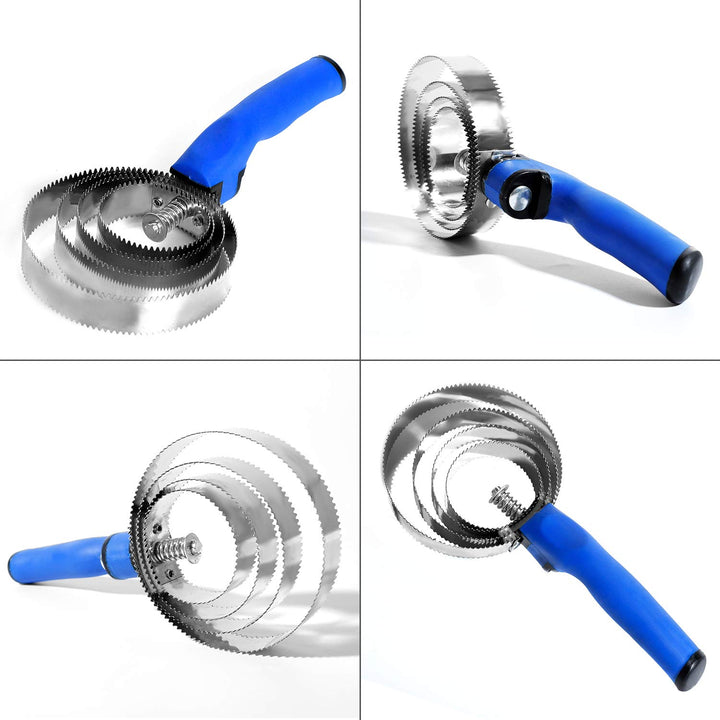 2 Pack Reversible Stainless Steel Curry Comb with Soft Touch Grip