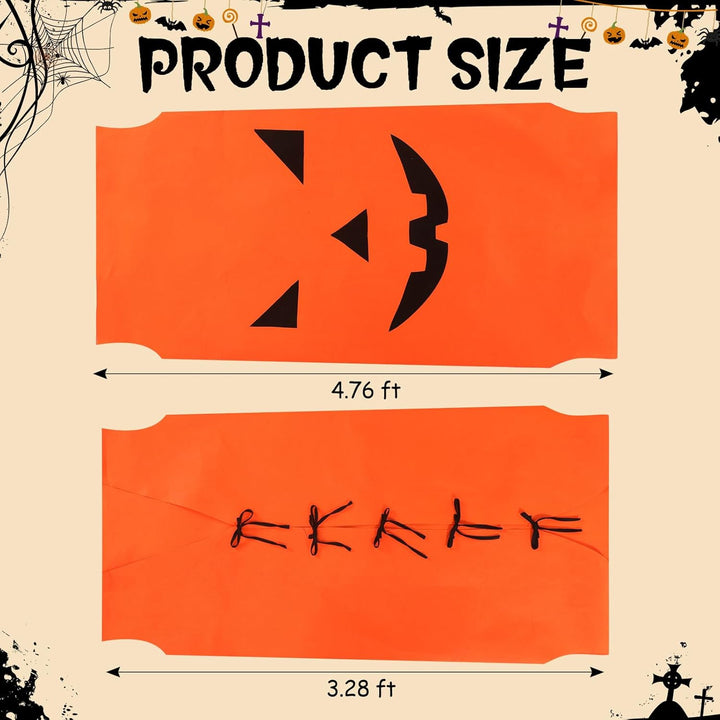 Halloween Horse Costume Gown Cosplay Supply for Holiday Horse Costume Accessories Trick or Treat(Pumpkin)