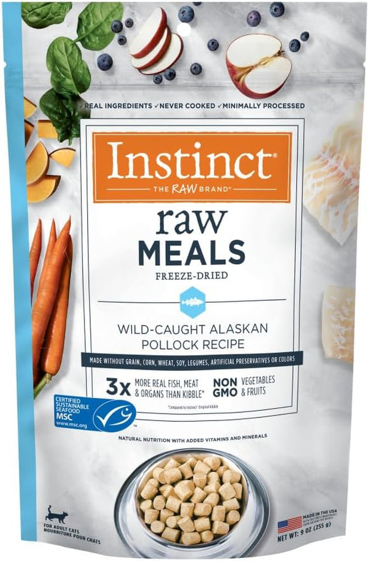 Raw Meals Freeze-Dried Chicken Cat Food, 9.5 Oz. Bag