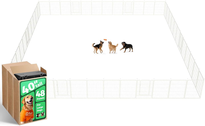 Rollick Unleashed Dog Playpen for Indoor, Yard, RV Camping, 24 Inch 8 Panels for Small and Puppy Dogs, Black│Patented