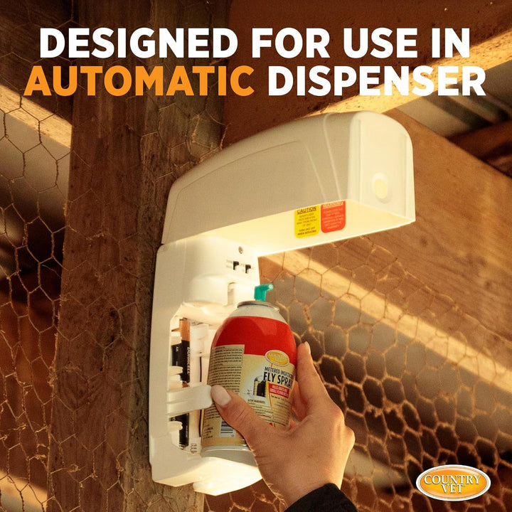 Metered Insecticide Fly Spray - 6.4 Oz (Case of 12) - 342050CVA - Kills GNATS and Small Flying Moths