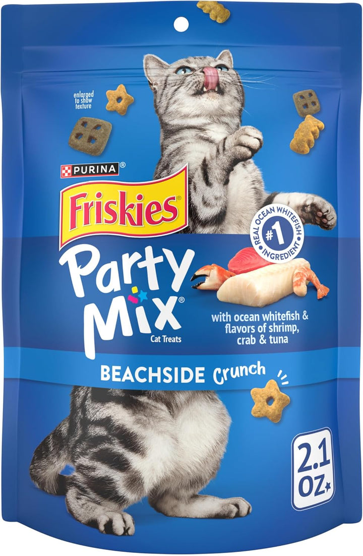Purina  Cat Treats, Party Mix Beachside Crunch - 30 Oz. Pouch