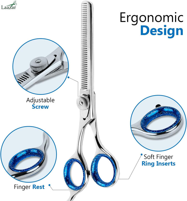 Pro Shears Thinning Pet Grooming Shear - 6.5 42 Teeth Scissors for Dogs Cats and Pets