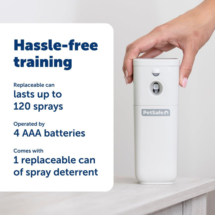 SSSCAT Automatic Spray Pet Deterrent - Contactless Behavior Correction - Motion Sensor Air Burst - Odorless - Non-Staining - Versatile Placement Spray