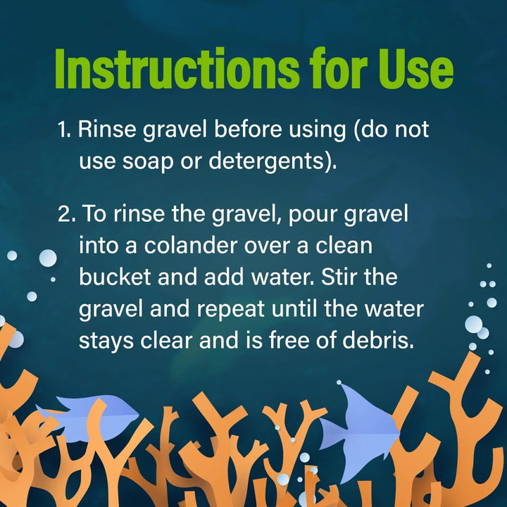 Aquarium Gravel 5 Pounds, White, Complements  Tanks (29022)