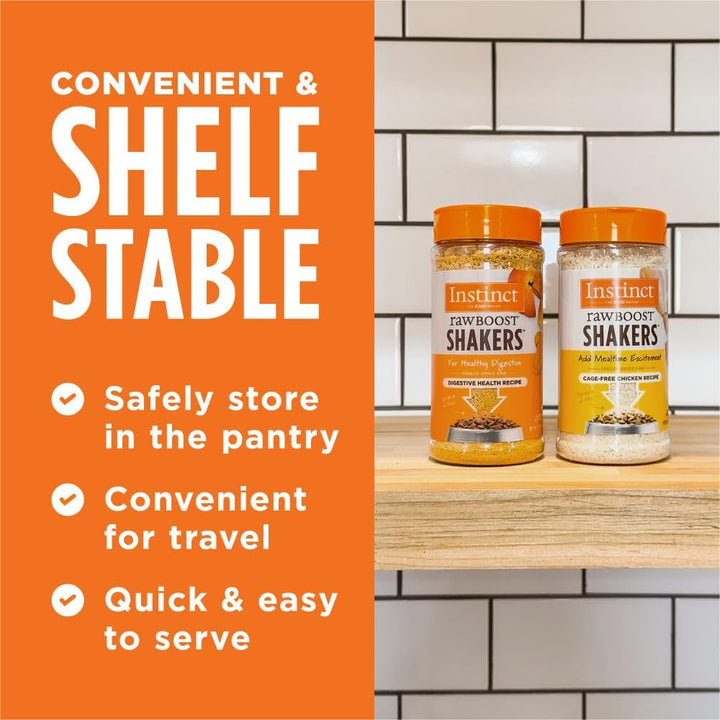 Raw Boost Shakers, Freeze-Dried Powder, Cat Food Topper, Chicken - Gut Health, 5.5 Oz. Bottle