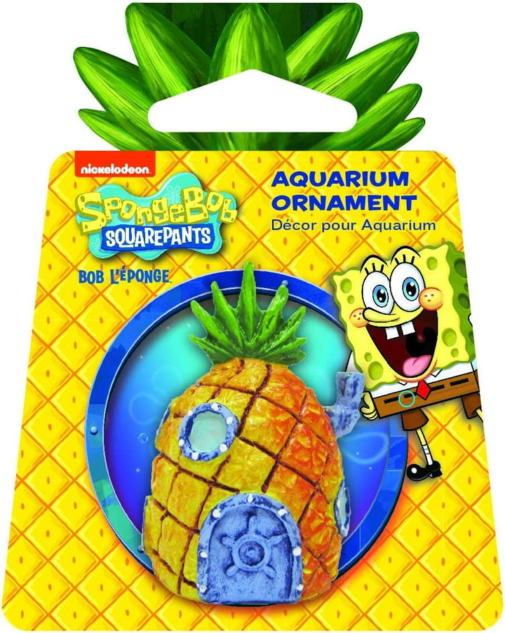 (SBR10EO Spongebob Squarepants Officially Licensed Aquarium Ornament – Spongebob’S Pineapple House – Medium