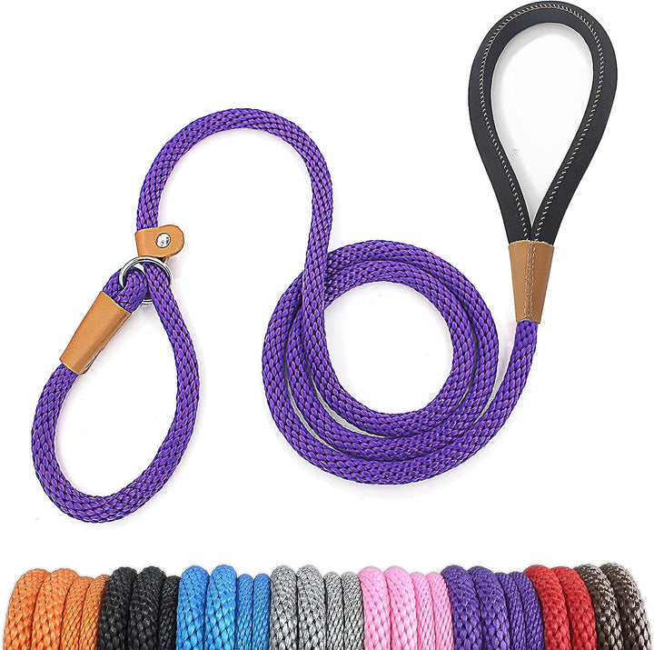 Dog Leash Slip Lead 5 6 8 FT Dog Training Leash Strong Heavy Duty Rope No Pull Training Lead Leashes for Dogs
