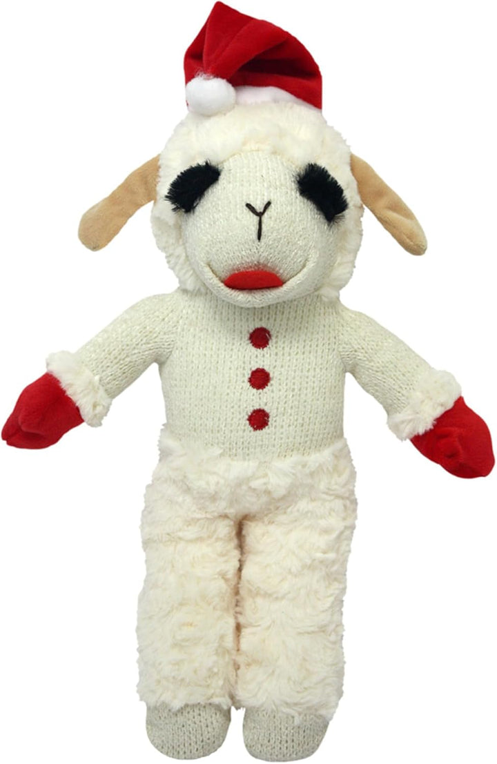 Mini Lamb Chop Officially Licensed, Plush, Squeak Pet Toy (White, 10')