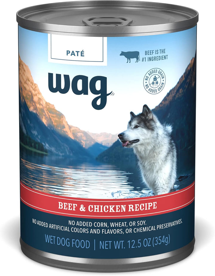 Amazon Brand -  Pate Canned Dog Food, Turkey & Chicken Recipe, 12.5 Oz Can (Pack of 12)