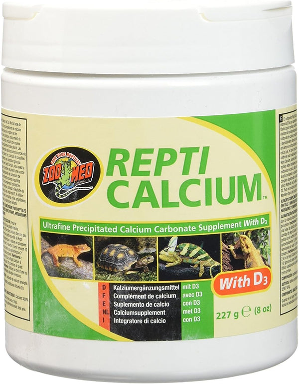 Reptile Calcium with Vitamin D3, 8-Ounce