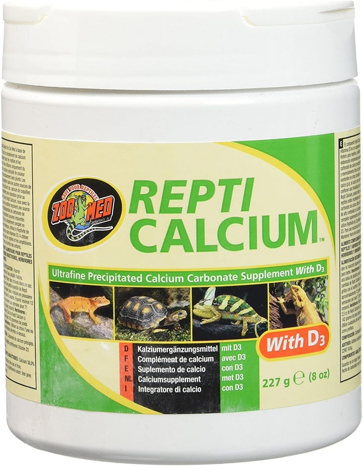 Reptile Calcium with Vitamin D3, 8-Ounce