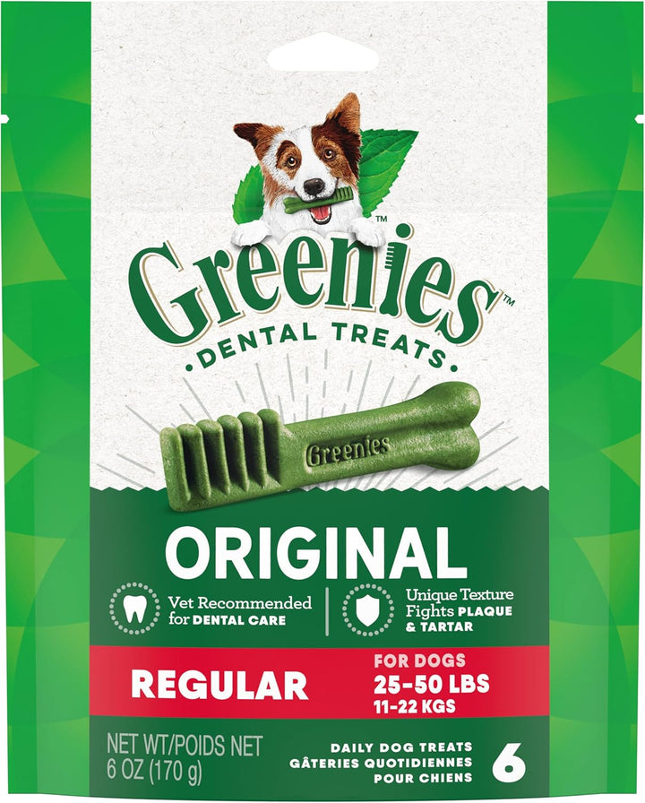 Original Regular Dental Dog Treats, 36 Oz. Pack (36 Treats)