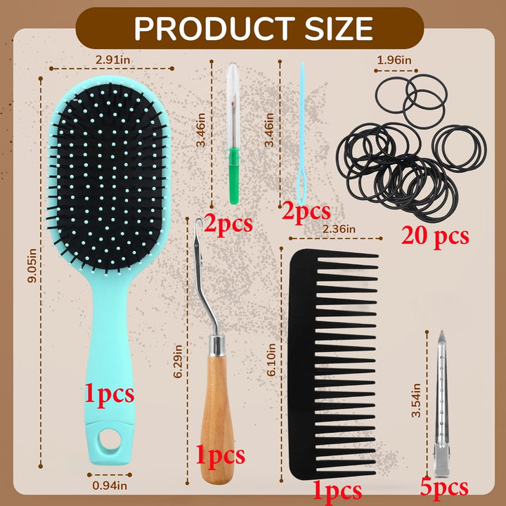 Horse Braiding Kit, Horse Mane Braiding Kit, for Horse Mane Braiding Supplies for Equestrian Show Parties