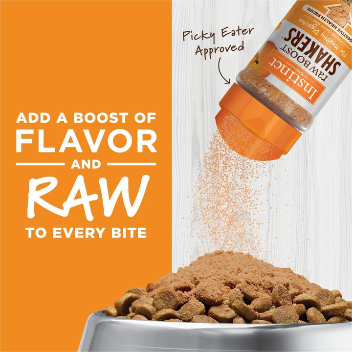 Raw Boost Shakers, Freeze-Dried Powder, Cat Food Topper, Chicken - Gut Health, 5.5 Oz. Bottle