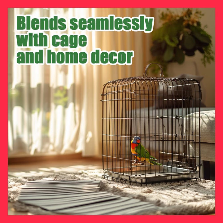Bird Cage Liner - 120 Disposable Sheets Made from Acid-Free Newsprint. Non-Toxic for Birds, Ideal for Packing, Pet Cages, Crafts, Shipping, and Moving. Easy to Clean (31"X21.5")