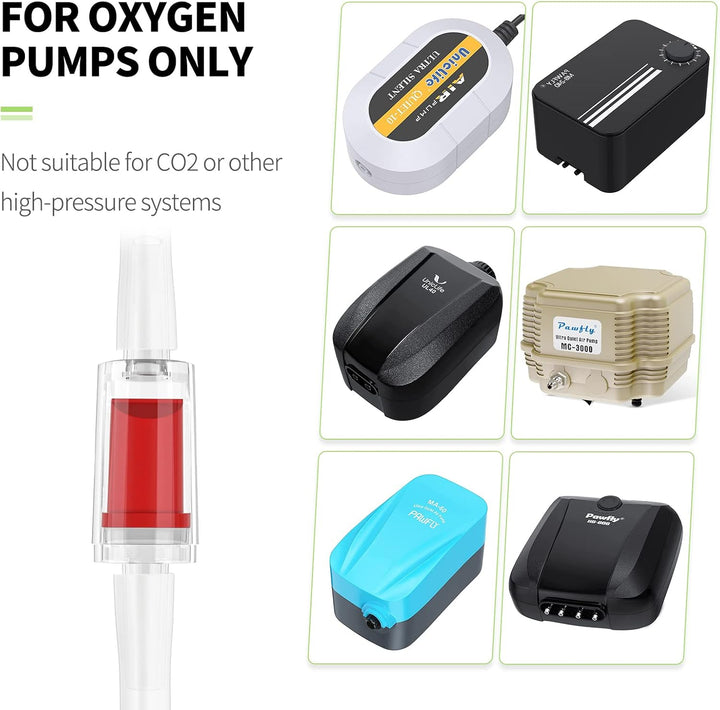 Aquarium Check Valves Plastic One Way Non-Return Check Valve for Fish Tank