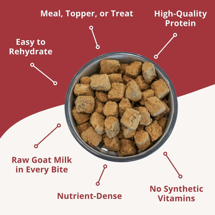 Freeze-Dried Raw Nuggets - Beef Recipe - Raw Pet Food for Dogs and Cats - 20 Oz