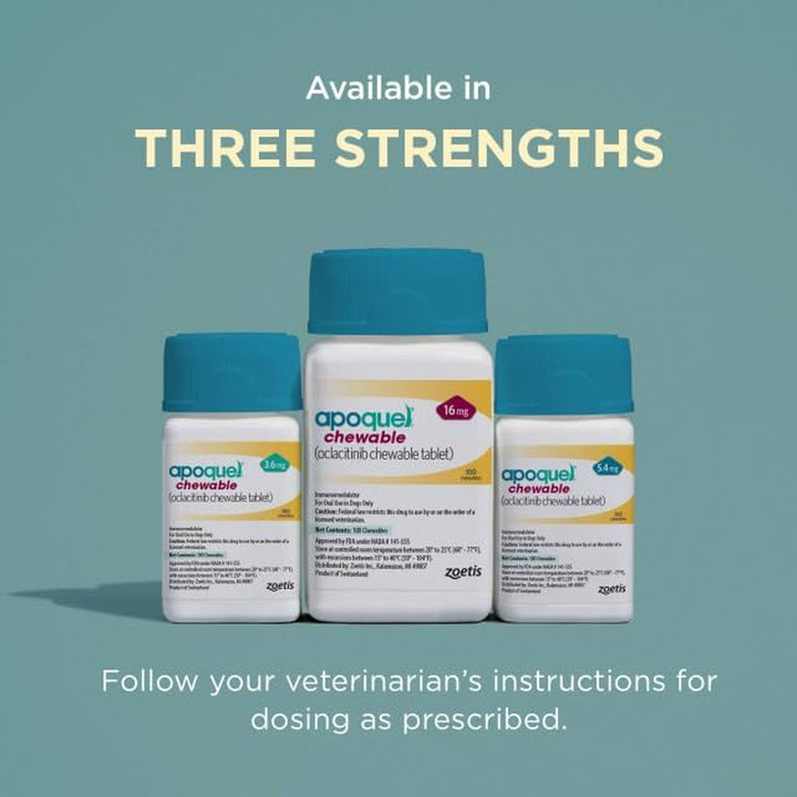 Chewable (Oclacitinib Chewable Tablet) for Dogs, 16 Mg, 30 Tablets