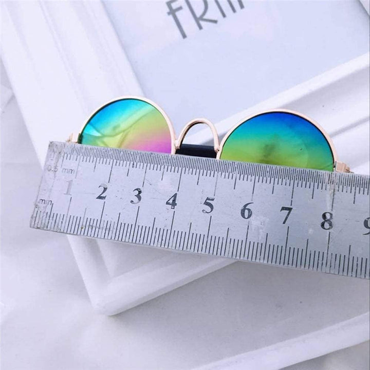 2Pcs Random Color Small Cat Kitten Glasses Pet Glasses Dog Sunglasses Pet Supplies Kittens Pet Sunglasses 3 Cm/1.1 Inch Cosplay Costume Photos Props