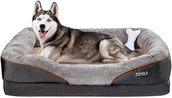 Xxlarge Memory Foam Dog Bed, Orthopedic Dog Bed & Sofa with Removable Washable Cover for Large Dogs