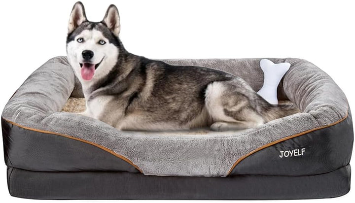 Xxlarge Memory Foam Dog Bed, Orthopedic Dog Bed & Sofa with Removable Washable Cover for Large Dogs