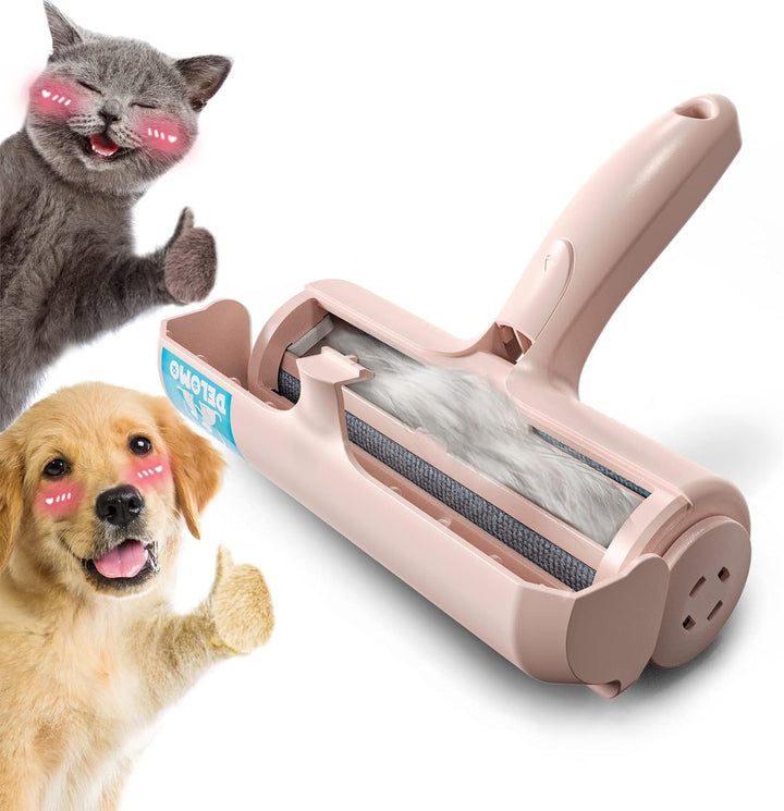Pet Hair Removal Tool: Pet Hair Remover with Fur Bin - Reusable Lint Roller for Pet Hair - Cat and Dog Hair Remover for Couch, Furniture, Carpet, Clothes, Car Seat - Essential for Pet Owners