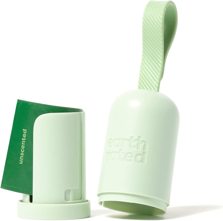 Dog Poop Bag Holder, Durable and Guaranteed Leakproof, Unscented, Dispenser with Starter Roll