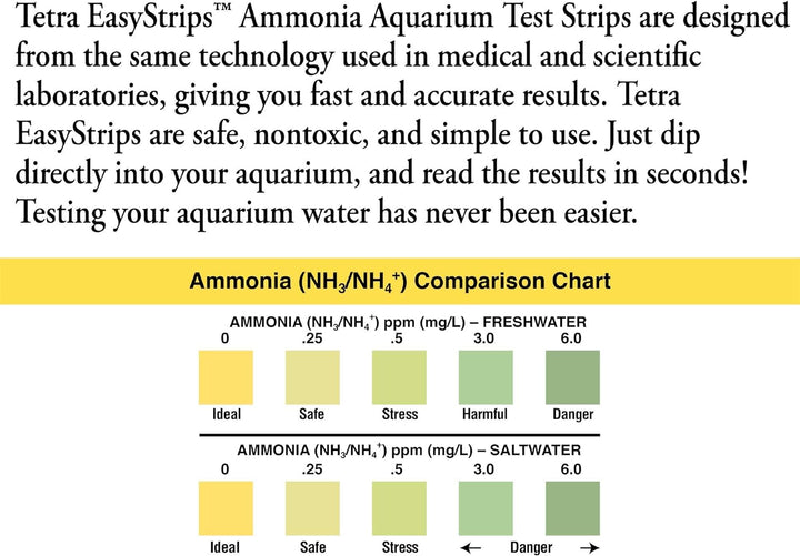 Easystrips, Complete Aquarium Test Strips, Water Testing, 25 Count
