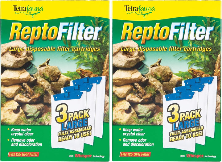 fauna Reptofilter Filter Cartridges, Size Medium, Filter Cartridge Refills, 3 Count