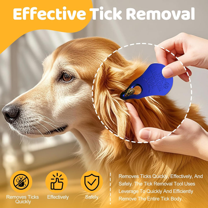 Tick Remover Tool 3 Pack, Suitable for Pets, Animals, and Humans, Portable Outdoor Living Essential Tick Remover Tools, Quick and Safe, and Reliable.