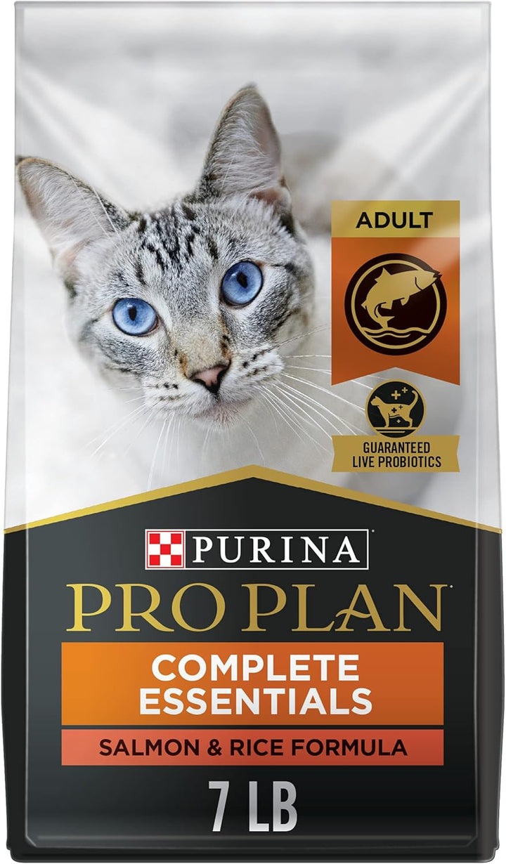 High Protein Cat Food with Probiotics for Cats, Chicken and Rice Formula - 7 Lb. Bag