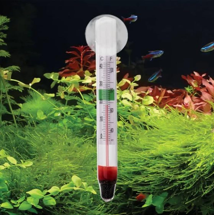 LABO Floating Aquarium Thermometer – Glass, Mercury-Free Fish Tank Thermometer, Safe Thermometer for Fish Tank, Ideal for Freshwater and Saltwater Aquariums