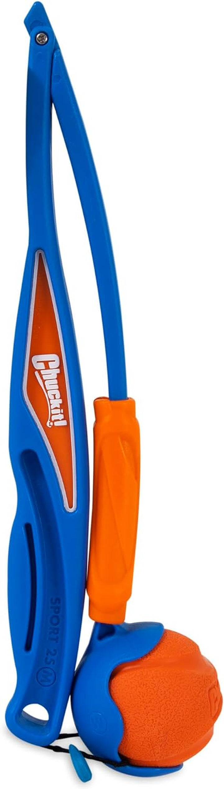 Fetch & Fold 25M Dog Ball Launcher, 25" Length, Includes Medium Ball (2.5") for Dogs 20-60 Pounds
