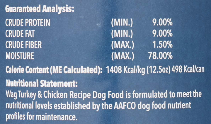 Amazon Brand -  Pate Canned Dog Food, Turkey & Chicken Recipe, 12.5 Oz Can (Pack of 12)