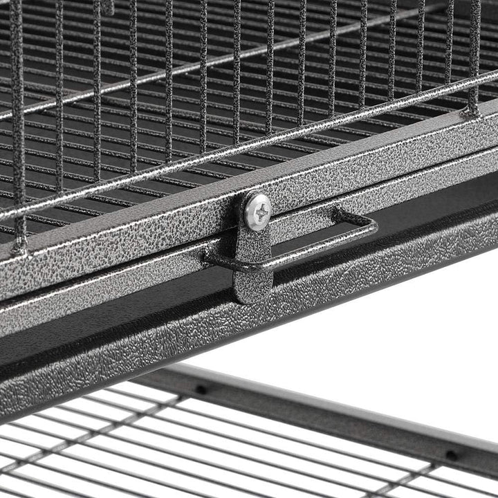 52-Inch Wrought Steel Standing Large Flight King Bird Cage for Cockatiels African Grey Quaker Amazon Sun Parakeets Green Cheek Conures Pigeons Parrot Bird Cage Birdcage with Stand