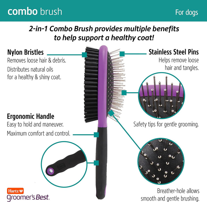 Groomer'S Best Combo Dog Brush, Multi-Colored