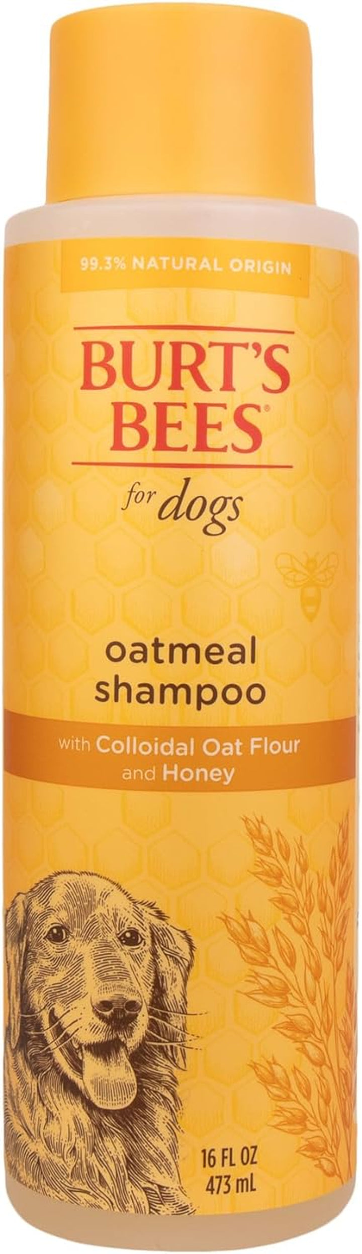 Oatmeal Shampoo for Dogs with Colloidal Oat Flour and Honey - Skin Soothing Dog Oatmeal Shampoo, Moisturizing Dog Wash for Itchy Dry Skin, Essential Grooming Supplies, 16 Fl Oz