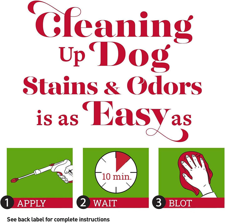Stain and Odor Remover for Dogs, Odor Control Formula, Refill, 1.33 Gal