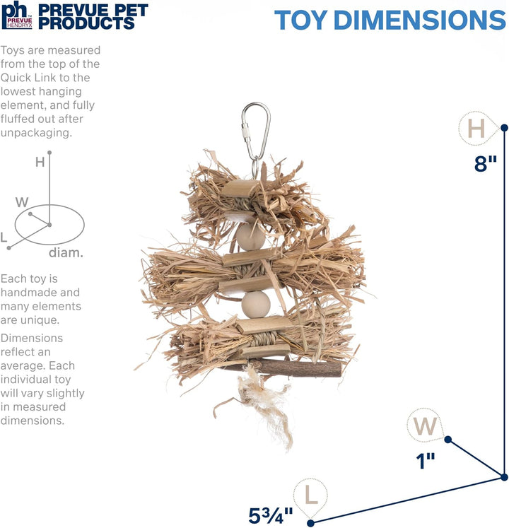 Pervue Pet Products Naturals Preen & Pacify Woodland Harvest Bird Toy 62549