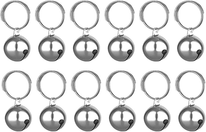 3 Pack Pet Bells for Dog Cat Collar Charm Pet Pendant Accessories Stainless Steel Anti-Lost Training Bells for Collars Pet Pendant Accessories 1/2-Inch Silver